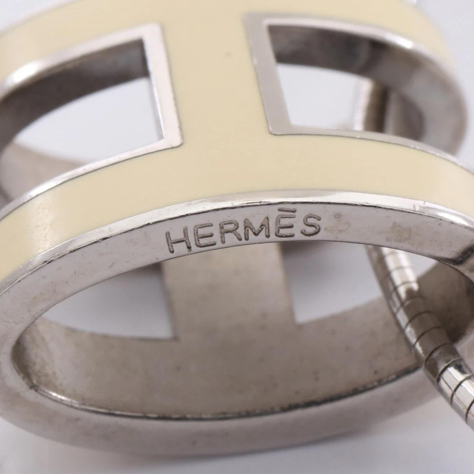 HERMES POP H Collar Colgante Acero Inoxidable Beige Usado Mujer Foto 2 de 4