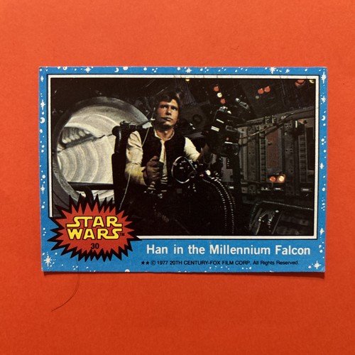 Han in the Millennium Falcon #30 Star Wars 1977 Topps card