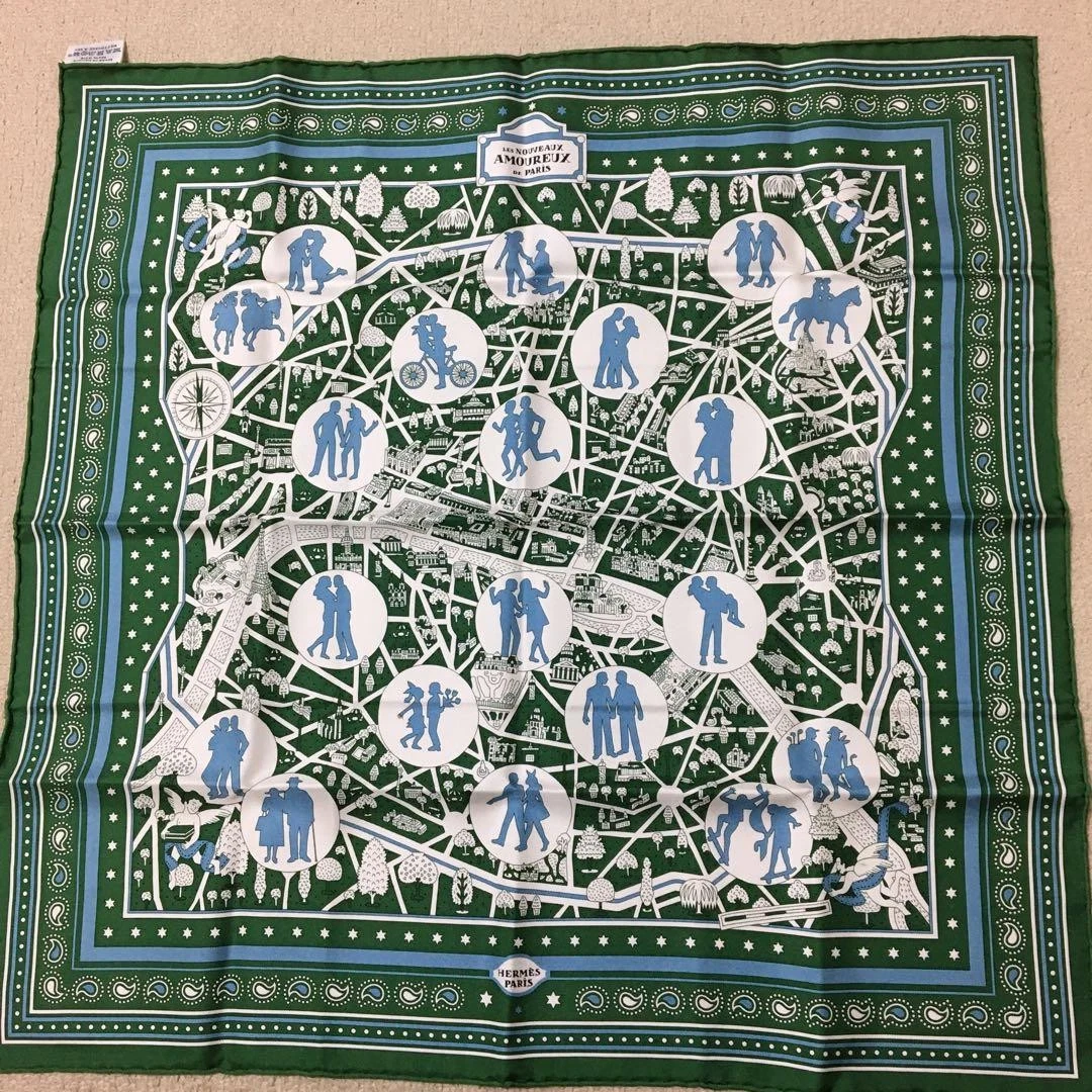 Hermes — HERMES Carre 55 Silk Scarf New Unused Authentic Logo Tag Pink SR1793
