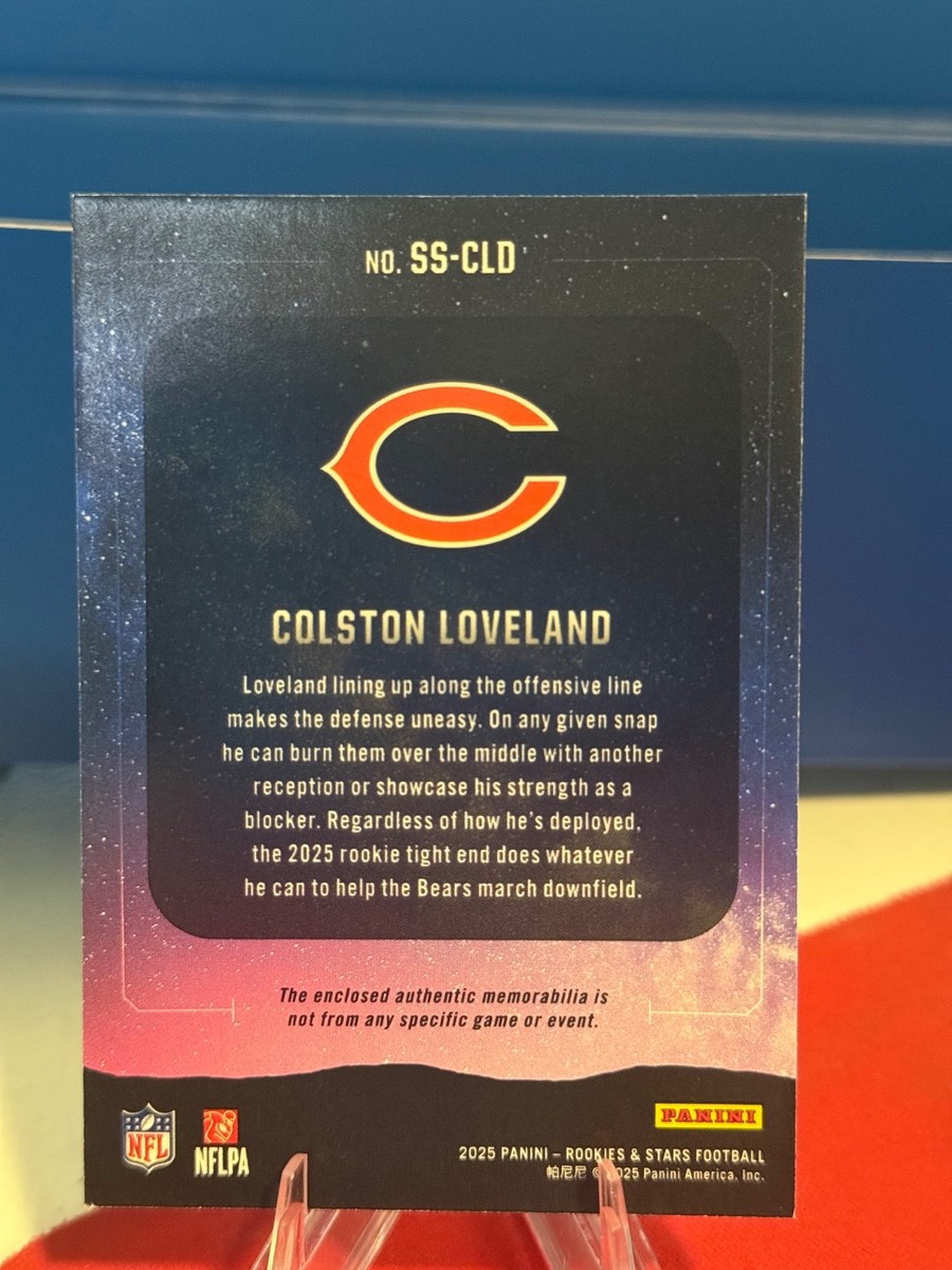 2025 Panini Rookies & Stars Colston Loveland Star Search RC Patch