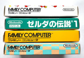 Lot 4 FC Super Mario Bros. 1 3 Kirby Zelda Nintendo Famicom Japan Game