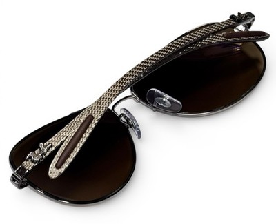 Ray Ban RB8301 004/M7 Carbon Fiber Polarized Dark Brown Sunglasses
