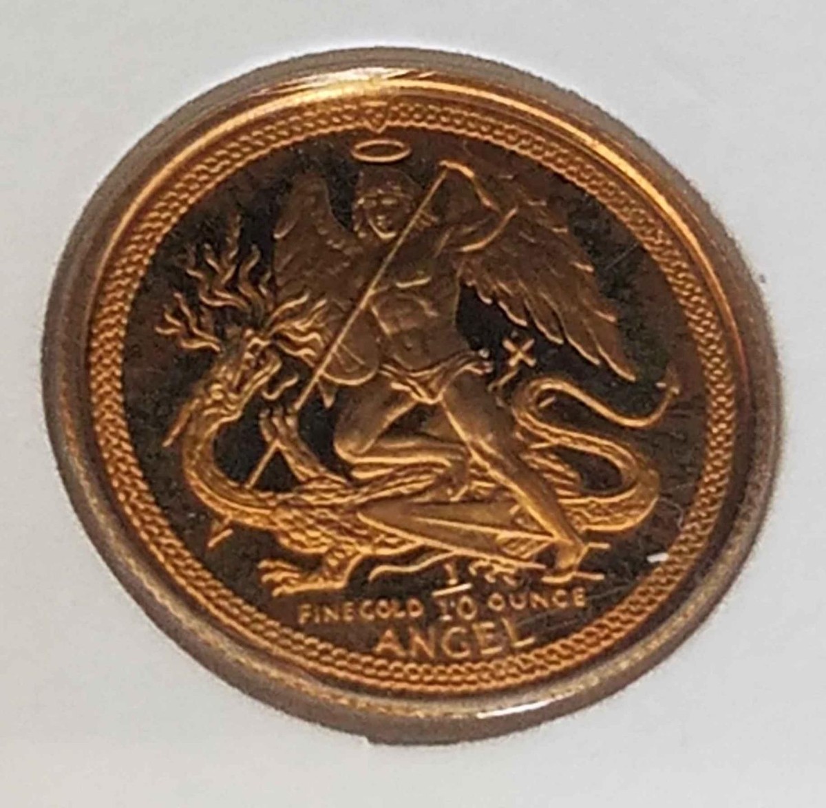 1986 Isle of Man Angel | 1/10 oz Gold Coin | 1st 