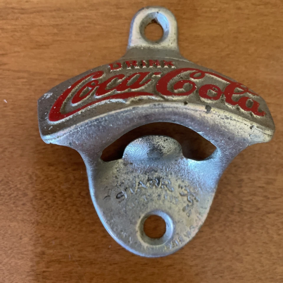 Vintage Starr X Metal Drink Coca-Cola Bottle Opener Made in USA 3.25” X 2.75”X1” - Image 3 of 4