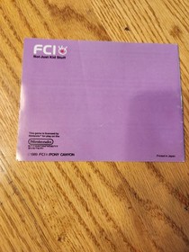 Phantom Fighter (Nintendo Entertainment System) NES MANUAL ONLY