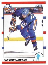 KEN BAUMGARTNER 1990-91 SCORE ROOKIE CARD NEAR MINT CONDITION