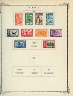 SARAWAK Scott Specialty Album Page Lot #135 SEE SCAN $$$