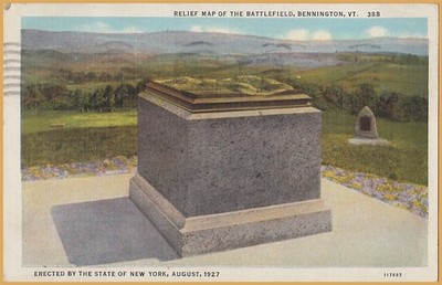 Bennington, Vermont-Relief Map of the Battlefield - 1938