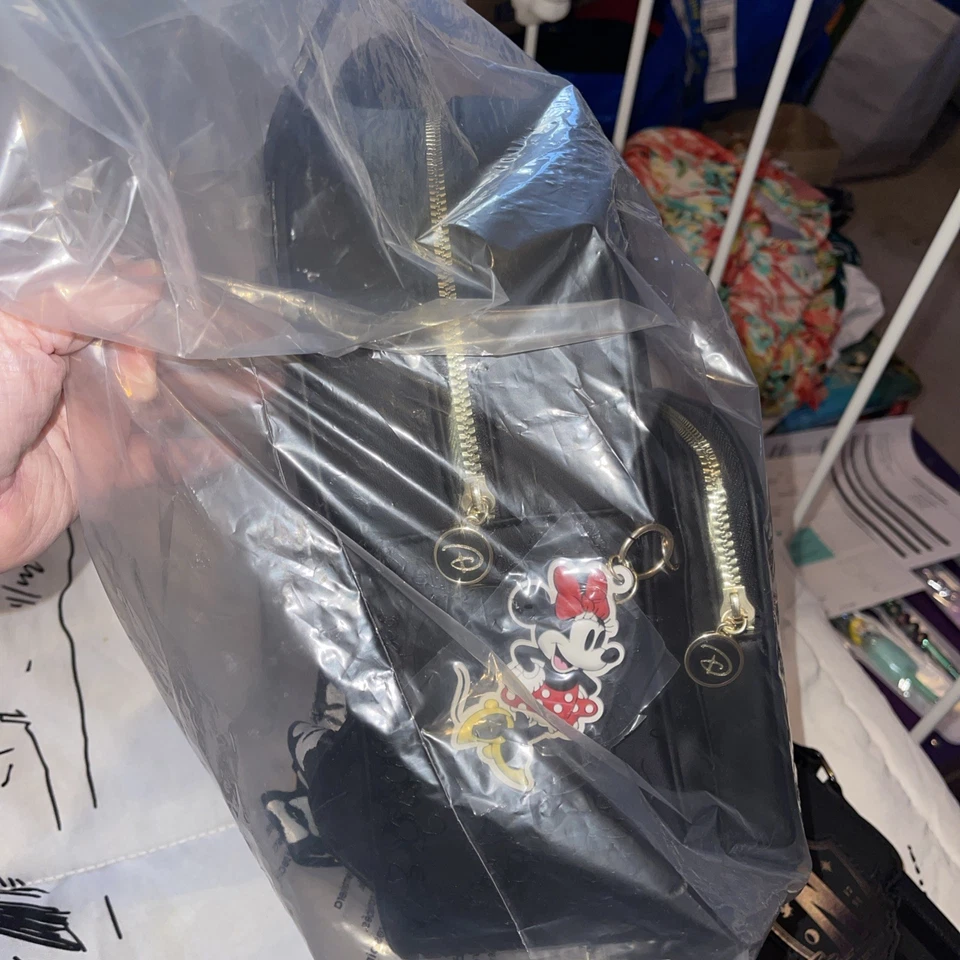 Disney Minnie Mouse Mini Backpack – Black with Ears – NWT - Image 2 of 4