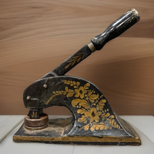 Antique Jordan & Sons Embosser~Document Stamp~Seal~Sailing Ship~Victorian 1800’s
