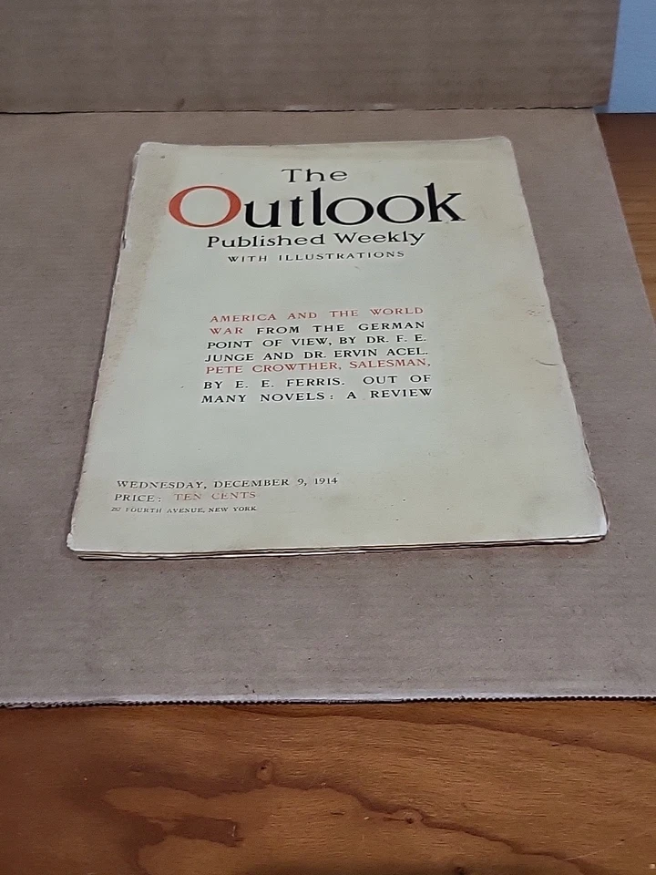1914 The Outlook Magazine WW1 America and the World War German Perspective Junge - Image 4 of 4