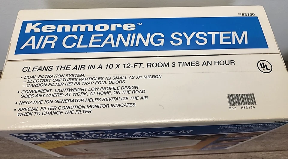 Kenmore Room Air Cleaning System 83130 Removes Particles Dust Smoke Mold NOS - Image 3 of 4