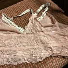 Motherhood Maternity Nursing Bra Women's Size S Lace Racerback Sleep Pink — photo 2