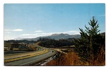 Vintage I-40 Pigeon River Smoky Mountains Postcard by Tichnor Bros