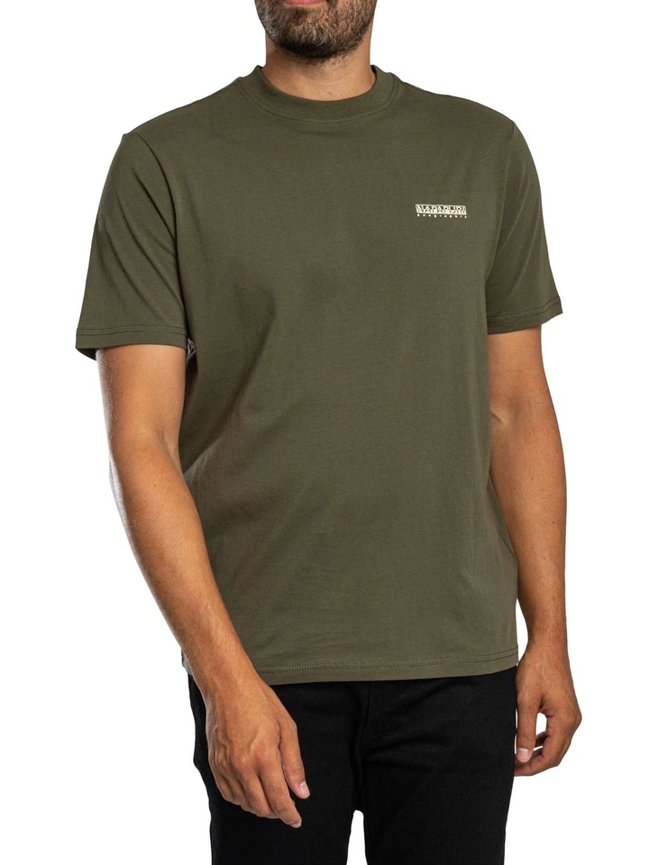Napapijri Pour des hommes T-shirt à petite boîte, vert - Photo 1/4