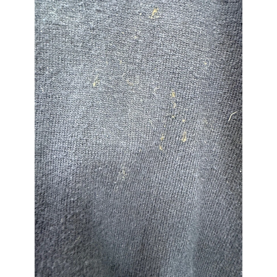 Suéter L.L.Bean Para Hombres Azul Marino Cuello en V Manga Larga Algodón Mezcla Cachemira L Ver Fotos Foto 2 de 4