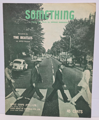Beatles Something 1969 Australia Sheet Music George Harrison Crossing Abbey Road