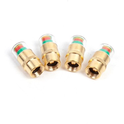 Easy View farbcodiertes Ventil f??r Auto Reifendruckkontrolle 4er Pack
