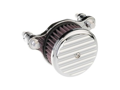 JOKER MACHINE High Performance Air Cleaner Assembly Finned Chrome