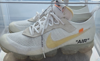 Nike x Off-White Air VaporMax Flyknit Sneaker Weiß/Beige   EU 45 / US 11