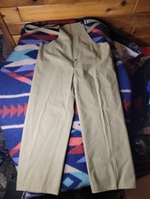 Vintage 50s Superior Overalls Bibs Mens Large 44 x 27.5 Army Green Japan Work