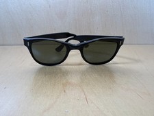 Vintage Black Nylon France Depose Sunglasses Wayfarer Style 48/22