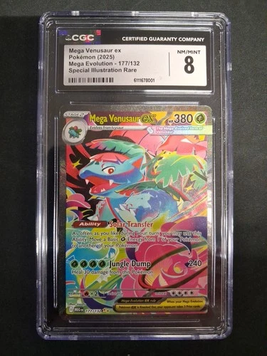 CGC 8 NM/MINT ✨ - Mega Venusaur ex 177/132 Mega Evolution SIR Holo