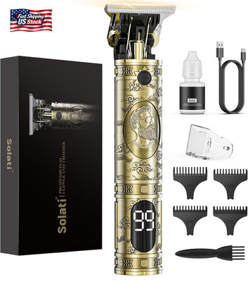 Solati Hair Clippers for Men, Professional Hair Trimmer Zero Gapped T-Blade Trim