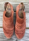 SOFFT heeled sling back mules/shooties, 8 1/2, rust, EUC! — photo 2