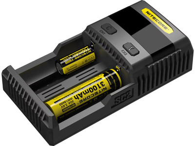 Nitecore SC2 Superb Charger   Schnellladegerät für Li-Ion & NiMH Akkus, 2-Slot,