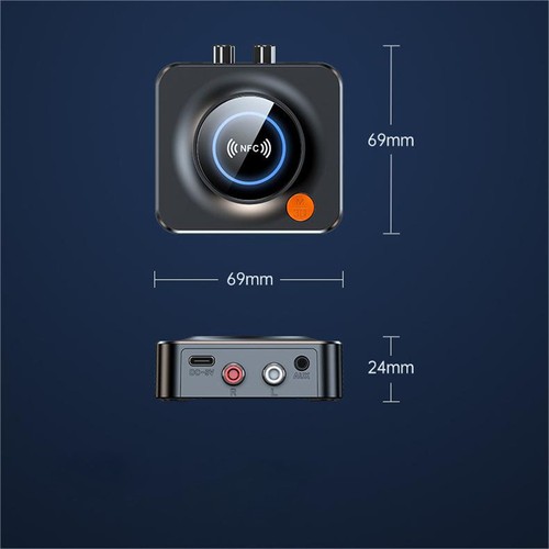 NFC Bluetooth Audio Receiver audio adapter,low latency Bluetooth 5.1 receiver - Picture 2 of 8