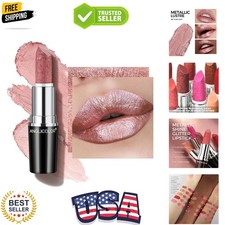 Metallic Nude Pink Lipstick,High Impact Lipco...