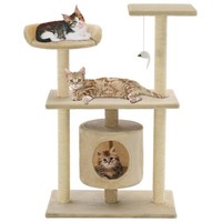 Katzen-Kratzbaum Sisal 95 Cm Beige