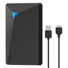 EAGET 500GB 1TB External Hard Drive Portable HDD USB 3.0 for PC/Mac/Laptop/PS4/5