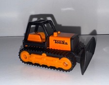 Vintage 2003 Hasbro TONKA Bulldozer McDonalds 2-1/4" Diecast Movable Blade