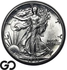 1943-D Walking Liberty Half Dollar, Superb Gem BU++
