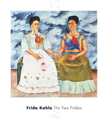 The Two Fridas 1939, Frida Kahlo, Wall Decor Art Print Poster  22'' x 20''    1031