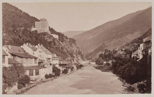 Echtes Original 1880s Albumin TIROL Landeck - Afbeelding 1 van 2