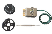 Termostato a Bulbo Capillare Regolabile da 30 a 120 C° per Stufa Pellet Caldaia