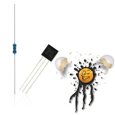 DS18B20 + 4K7 1-wire Temperatur Sensor Set ESP8266 ESP32 Arduino Raspberry