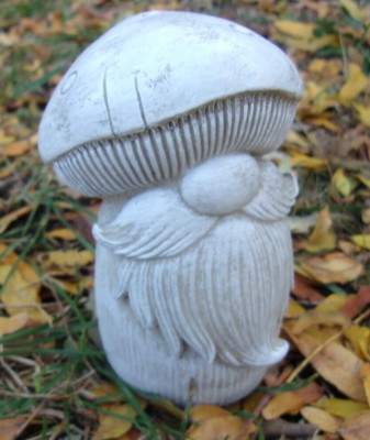 Latex mushroom gnome mold plaster cement casting concrete rubber mould 4''H x 3''W