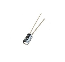 20PCS 4x7mm Radial Lead Cylindrical Aluminium Electrolytic Capacitor 25V 10uF