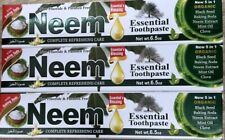 Essential Palace Brand Neem Toothpaste 6.5oz X3 Pc Fluoride Free 1.28 per gallon