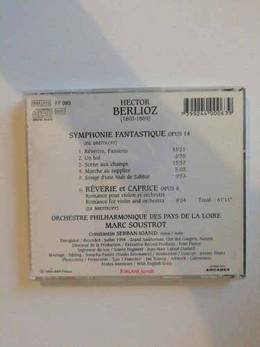 Berlioz: Symphonie Fantastique. CD. - Imagen 2 de 3