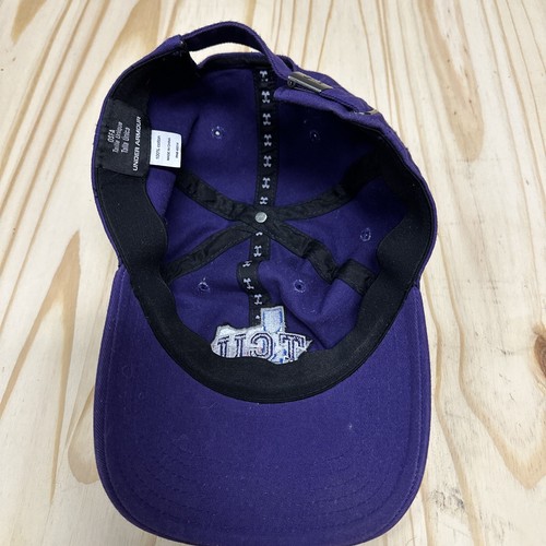 Under Armour TCU Horned Frogs Hat Texas Flag Cap Purple Texas Christian - Picture 6 of 6
