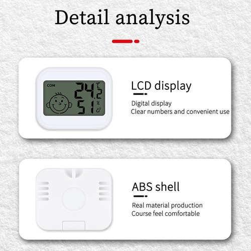 Digital LCD Room ThermometerHygrometer Humidity Meter Temperature Gauges U.K. - Picture 8 of 12