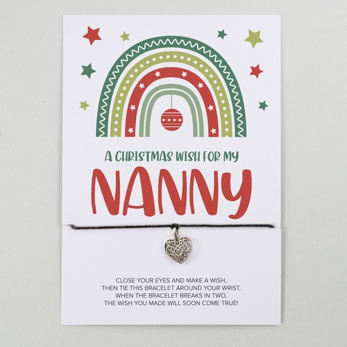Christmas Eve Wish Bracelet | Nanny Xmas Wish | Stocking Filler | Xmas Eve Box - Picture 4 of 12