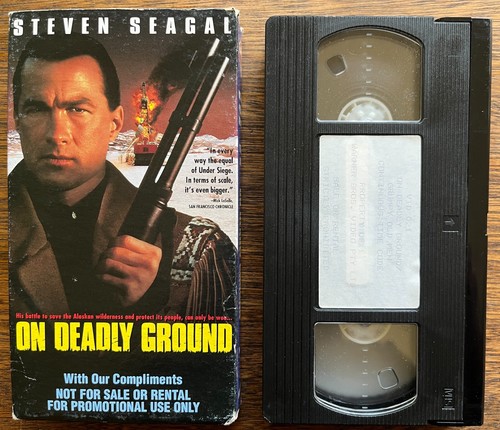 ON DEADLY GROUND / GRUMPY OLD MEN VHS Screener Video Cassette Tape 1993 RARE - 第 1/2 張圖片