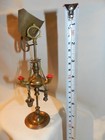 VIntage (8" high) hand crafted SHELF DECORATION fireplace brass tools -