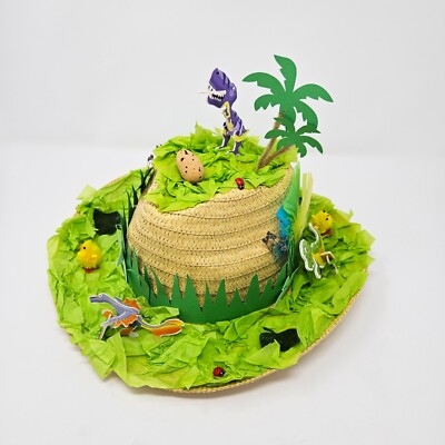 DIY Make Your Own Dinosaur Easter Bonnet Craft Kit Activity Pack